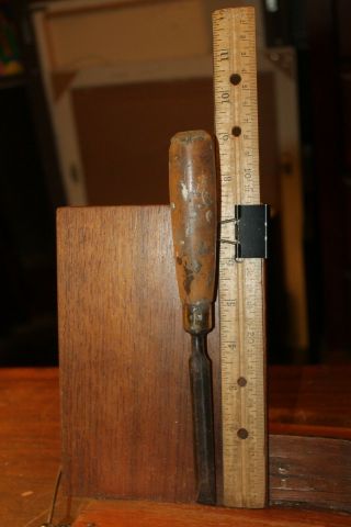 Vintage Antique Wood Chisel 1/2 " Marples Angle