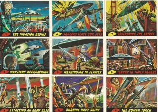 Mars Attacks Archives Complete 100 Card Set Topps - 1994 Rare