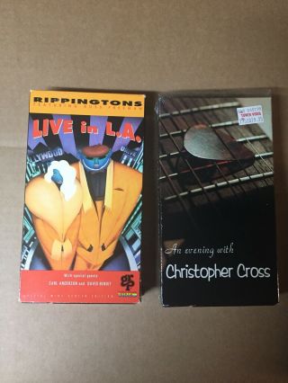 Rippingtons Live In L.  A.  Vhs Rare Christopher Cross Vhs Jazz Easy Listening