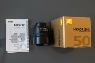 Nikon NIKKOR AF - S 50mm F/1.  8G Lens.  Rarely 3