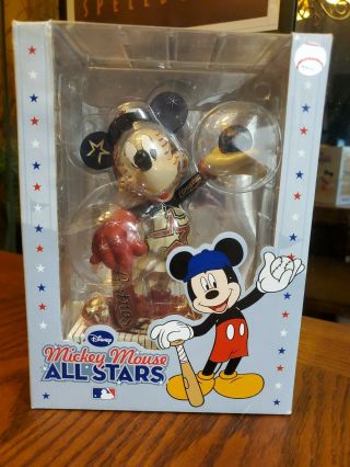 Disney Mickey Mouse Mlb 2010 All Star Game Houston Astros Figurine Rare