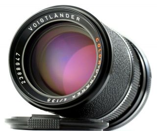 Rare M42 Lens VoigtlÄnder Color - Dynarex 4/135 Aka Zeiss Tele - Tessar 135mm F/4