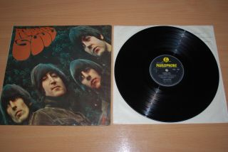 The Beatles Rubber Soul Uk Lp Rare Loud Cut - 1/ - 1 1965 Mono First Press Pmc 1267