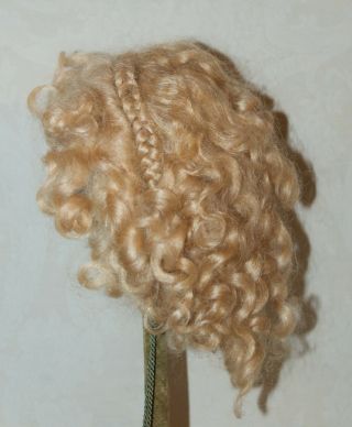Vintage Antique Style Size 8 Blond Mohair Wig For Your Antique Doll