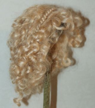 Vintage Antique Style Size 8 Blond Mohair Wig for your Antique Doll 3