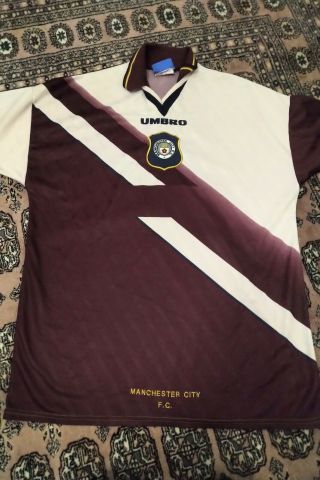 Rare Manchester City Match Worn Umbro Shirt