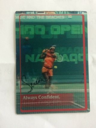 Serena Williams Close Up Toothpaste Lenticular Motion Tennis Give Away Rare 2003