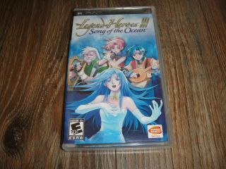 Psp Legend Of Heroes Iii: Song Of The Ocean Cib Rare Complete Playstation Rpg