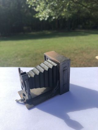 Miniature Vintage Die Cast Metal Antique Camera Pencil Sharpener