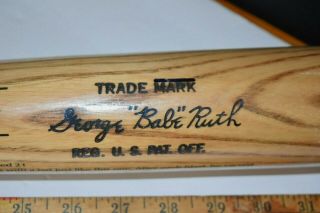 George Babe Ruth H&b 125 Model Bat Louisville Slugger Hillerich & Bradsby Rare