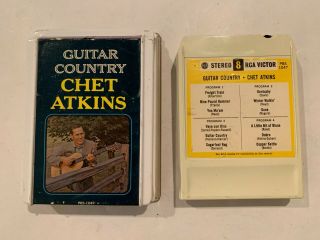 Chet Atkins Guitar Country - Rare Lear Jet Pak Stereo Eight 8 Track Tape & Case