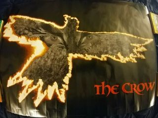 Rare 1994 Osp Crowvision The Crow Movie Poster 2604 35x23 " Brandon Lee