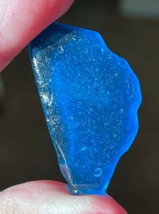 Rare Xxxl Electric Blue Seaglass Shard Found In Sea Of Japan,  Russia
