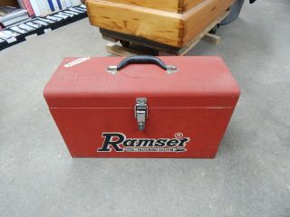 Vintage 1965 Rare Ramset Duo - Jobmaster Model 122 MD Tool Box W/Fasteners/Case 3