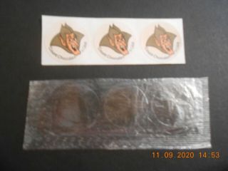 Rare Count Chocula Scratch And Sniff Sticker Set Of 3 Cellophane Monster Cereal