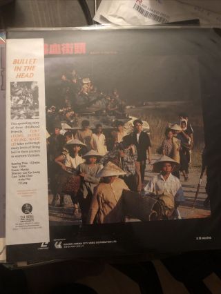 Bullet In The Head Laserdisc Hong Kong Hk Ld Rare Golden Cinema Release Cult