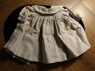 Vintage Madame Alexander Doll Dress Or Jacket Two Button Top Gray W Blue Lining