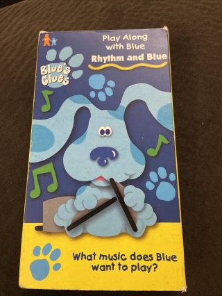 Blues Clues - Rhythm And Blue (vhs,  1999) Rare Nickelodeon Nick Jr.