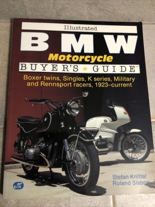 Illustrated Bmw Motorcycle Buyers Guide Book 1990 Boxer Twins K Series Vintage