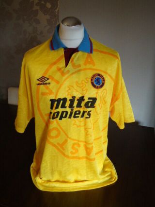 Aston Villa 1991 Umbro Away Shirt Extra Large Rare Near Vintage