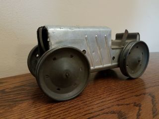 Vintage Antique 1920s Animate Toy Wind Up Tin Farm Tractor For Part Restoration