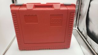 Vintage 1980s Red Lego Carry Case Storage Case 11”x7” Full Of Legos Sfb
