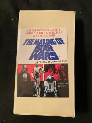 The Making Of Star Wars Vhs 1977 Magnetic Rare