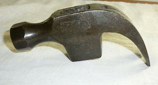 Antique Vintage Cheney Tool Nail Holding Claw Hammer Head Octagon Pole Face