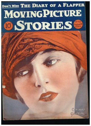 Rare August 24,  1926 Moving Picture Stories W Corinne Griffith Cover