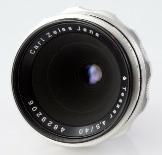 Rare M42 Lens Carl Zeiss Jena Tessar 4.  5/40 Preset 10 Blades 40mm F/4.  5