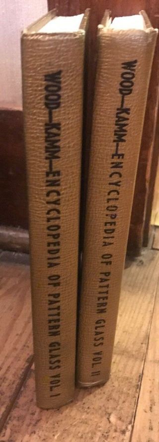 Encyclopedia Of Antique Pattern Glass Vols I & Ii 1961 Kamm - Wood Hardcover