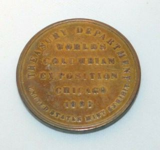 Rare 1893 Columbian Exposition Chicago Worlds Fair Coin Token
