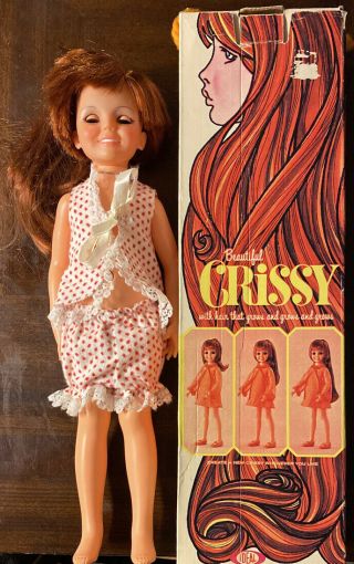 Vintage 1969 Ideal Toy Corp.  Oh - 18 Chrissy Growing Hair Doll Read