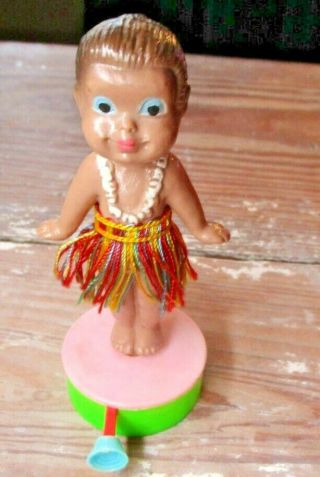 Antique/vintage Celluloid Hawaiian Hula Girl Made In Italy Rare