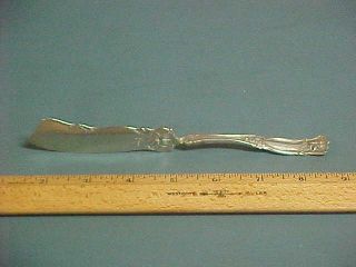 Antique Wm.  A Rogers German Silver Twisted Butter Knife W/ Floral Design