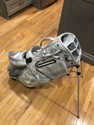 Nike Extreme Sport Iv Golf Stand Bag - - Rare Gray Plaid - - Euc Carry