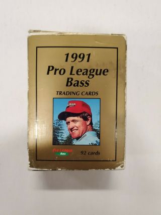 1991 Pro League Bass Trading Cards Rare,  Packing,  Set Of 92 Opened