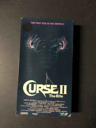 Curse 2 The Bite Vhs Horror Slasher Sov Big Box Oop Rare Slip