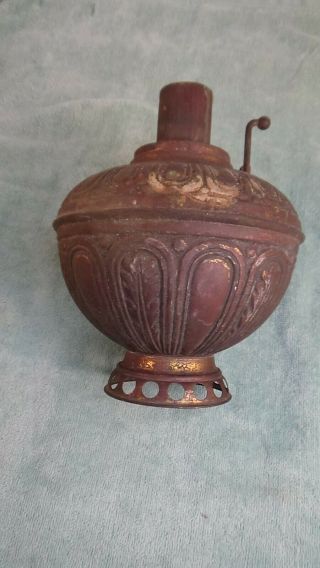 Antique B&H Brass Oil Lamp ca 1880 Bradley and Hubbard Brass Kerosene Lamp 3