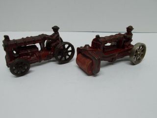 Dent Hardware Co.  Cast Iron Tractor & Asphalt Road Roller Ca 1920s Rare