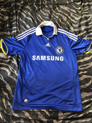 Rare Vintage Chelsea Fc Home Football Shirt Large Man Size 100? 2012 Player Iss?