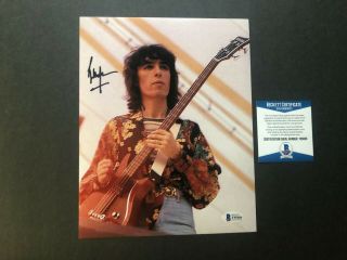 Bill Wyman Rare Signed Autographed Rolling Stones 8x10 Photo Beckett Bas