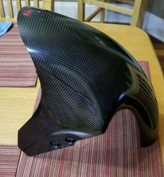 Ducati 851 888 900ss Supersport Front Carbon Fender Mudguard Near Perfect Rare