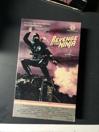 Revenge Of The Ninja Mgm Cannon Vhs Rare Oop Htf Big Box Book Box