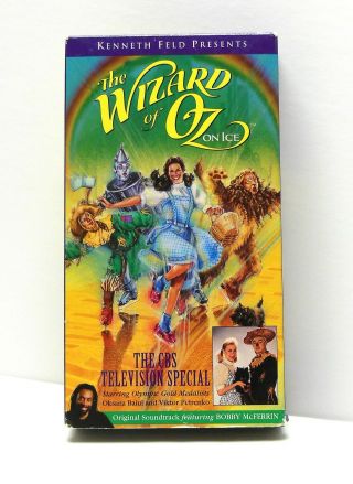 The Wizard Of Oz On Ice Cbs Tv Special 1996 Vhs Rare Fast Ship Skating