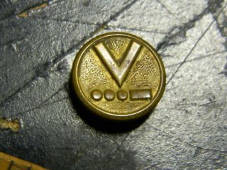 Vintage Ww2 Wwii " V " For Victory Button Morse Code Military? English?
