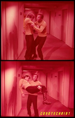 Rare 1968 Star Trek Tos 35mm Film Clips (2) Day Of The Dove Kirk & Chekhov Fs