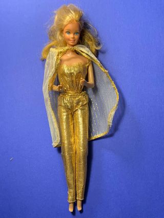 1980 Superstar Era Golden Dream Barbie Doll In Outfit 1874