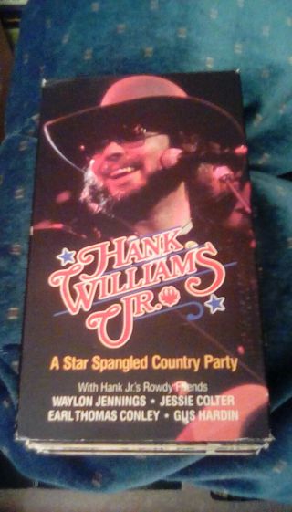 Hank Williams Jr.  - A Star Spangled Country Party 1986 Vhs Waylon Jennings Rare