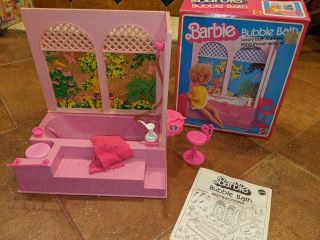 Vintage 1981 Mattel Barbie Bubble Bath W/box - Mattel Item No.  5280